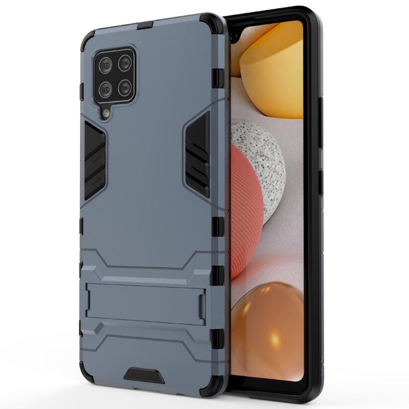 

Tenacious Combo Ultra Thin Case New Hybrid Armor Bracket Impact Holster Cover For Samsung Galaxy S20 Fan Edition / S20 Lite, Black