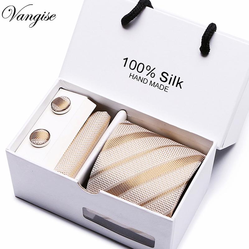 

Fashion Wedding striped Necktie & Pocket Square Towel & Bow Tie Set Mens Suit Papillon Corbatas Handkerchief Tie gravata