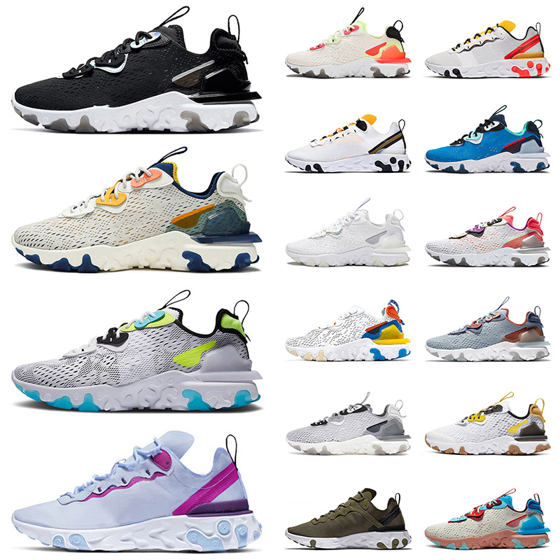 

Top Sale Black Iridescent EPIC React Vision 2021 New Running Shoes Light Orewood Brown Men Women White Purple Trainers Sport Sneakers 36-45, D1 36-45 white iridescent