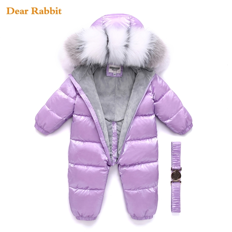 

New -30 degree Russian winter children Clothing down jacket boys outerwear coats thicken Waterproof snowsuits baby girl clothes LJ201017, Yellow