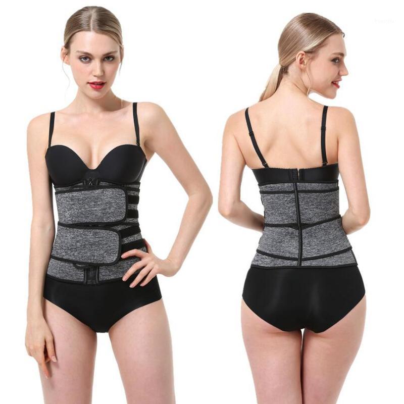 

Elastic Neoprene Slimming Belt Sports Waist Protection Lumbar Support Belt Black Zip Waist Trainer Corset Women Shaperwear Hot1