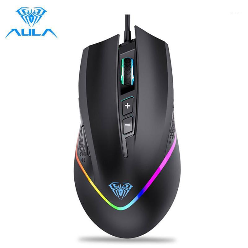 

AULA F805 RGB Gaming Mouse Wired 6400DPI 7 Programmable Buttons Backlit Ergonomic Gamer Mouse for Laptop Desktop PC Computer1