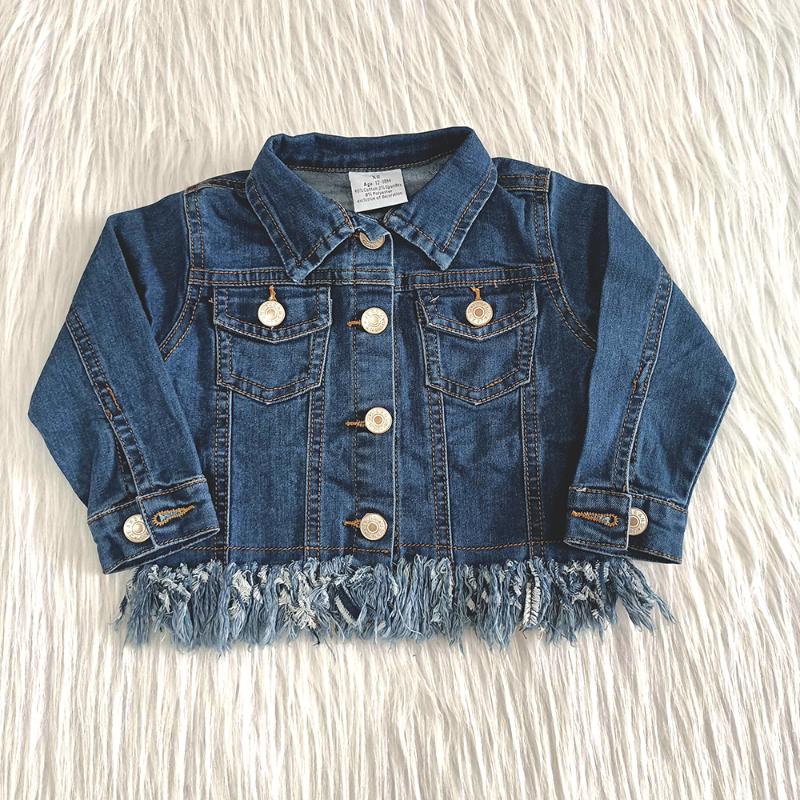 

boy and girls fall winter long sleeve jacket fashion denim coat high quality children outwear, Blue
