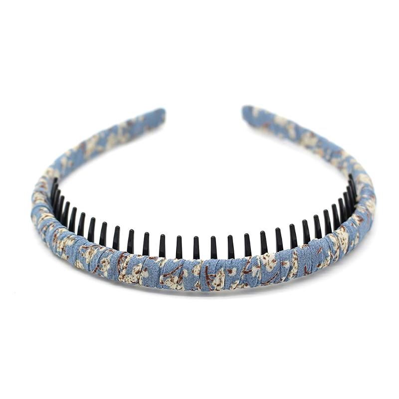 

4pcs/set Women Korean Style Fashion Headband with Toothed Silk Satin Hair Hoop 875B