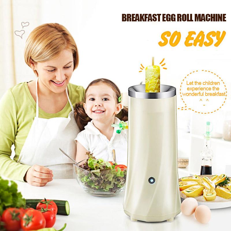 

Stainless Steel Egg Roll Maker Hot Dog Bar Durable Egg Roll Machine Sausage 220V Creative Heating Omelette Cooker