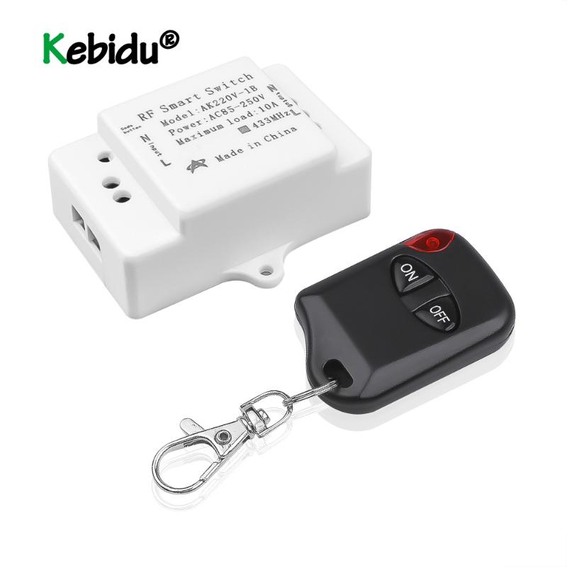 

433MHz 220V Lamp Wireless Remote Control Switch ON/OFF 110V Remote Control Receiver Transmitter With Led Lights
