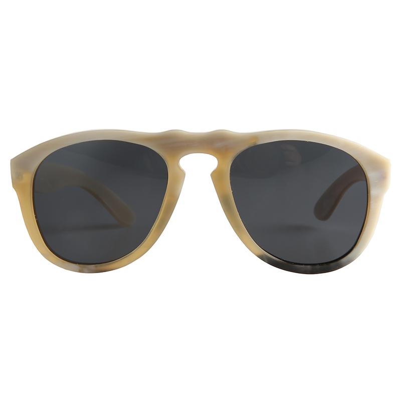 

Pilot style oval cat eye light color horn frame polarized sunglasses for women eyeglasses optical glasses