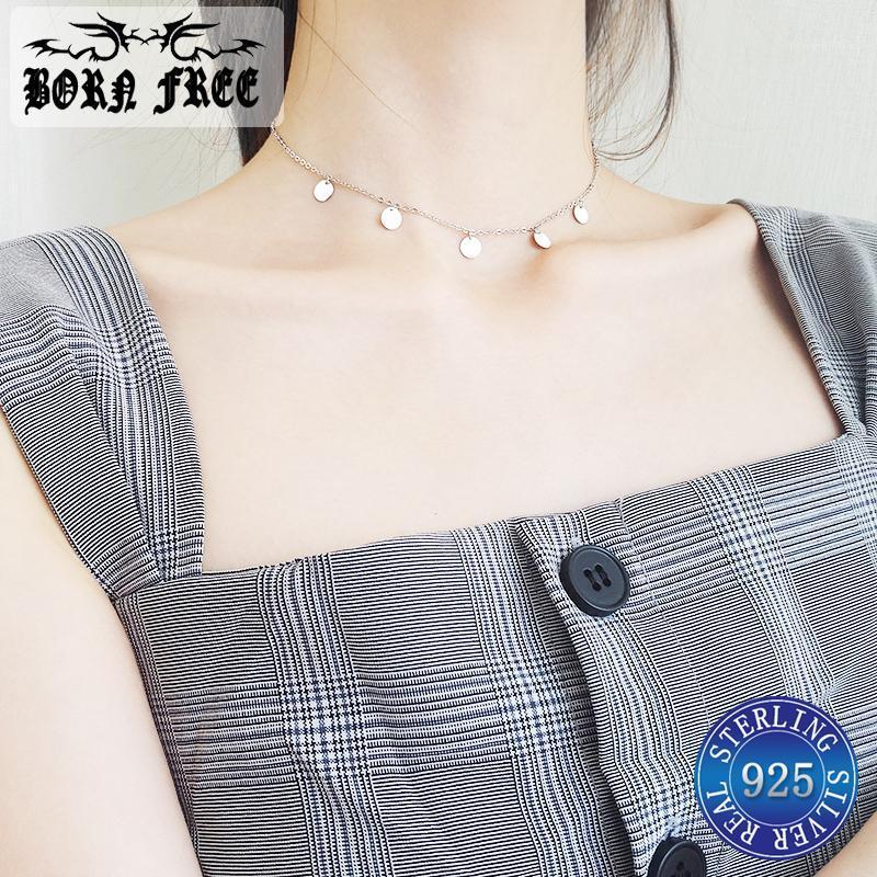 

argent neckless choker 925 silver pendule chain pendant necklace women colgante mujer pendulo necklaces pendants jewelry ketting1