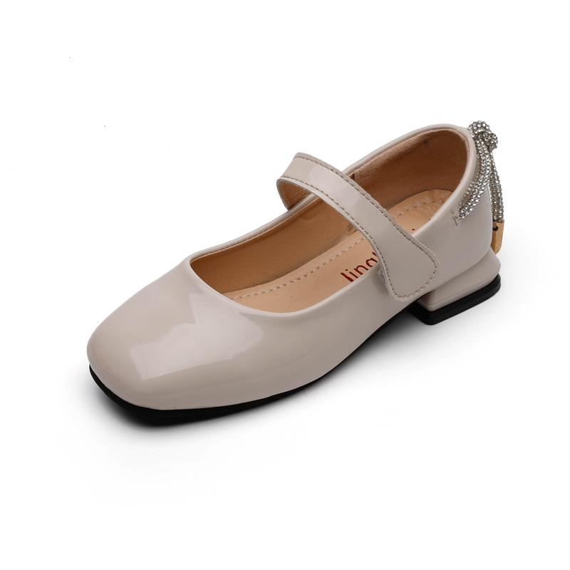 

girls' leather shoes 2021 spring new children's black all-match single shoes children students low-heel performance 26-36