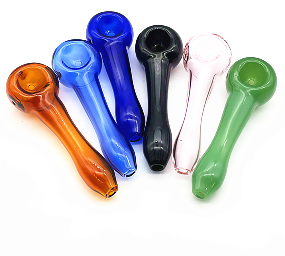 

New Arrival Glass Hand Pipe Hookah Glass Pipes Smoking Tobacco Hand Pipes Spoon Pipe Dab Rigs Glass Bubbler