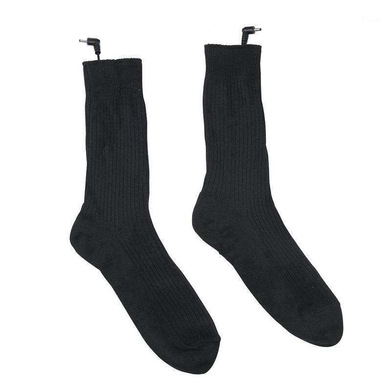 

Thermal Cotton Heated Socks Sport Ski Socks Winter Foot Warmer Electric Warming Sock Battery Power Men Women1, Black