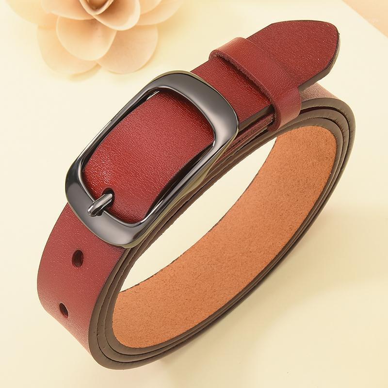 

Belts Women Genuine Leather Belt For Female Strap Casual All-match Ladies Adjustable Designer High Quality Brand, Black;brown