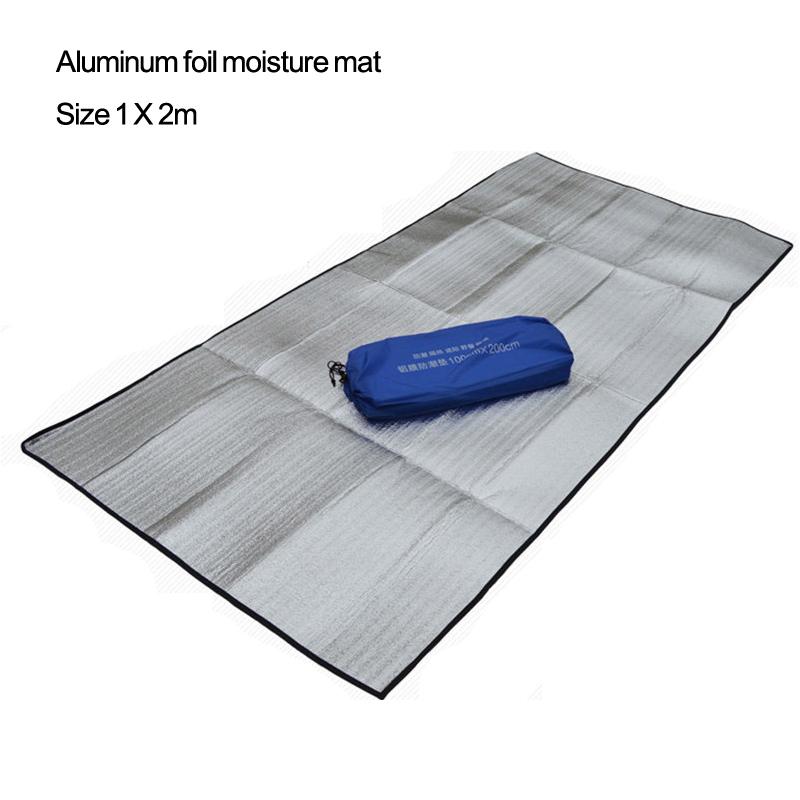 

Light weight Size 1m X 2m Camping Aluminum Foil EVA Foam mat Picnic Beach Mattress Sleeping Pad