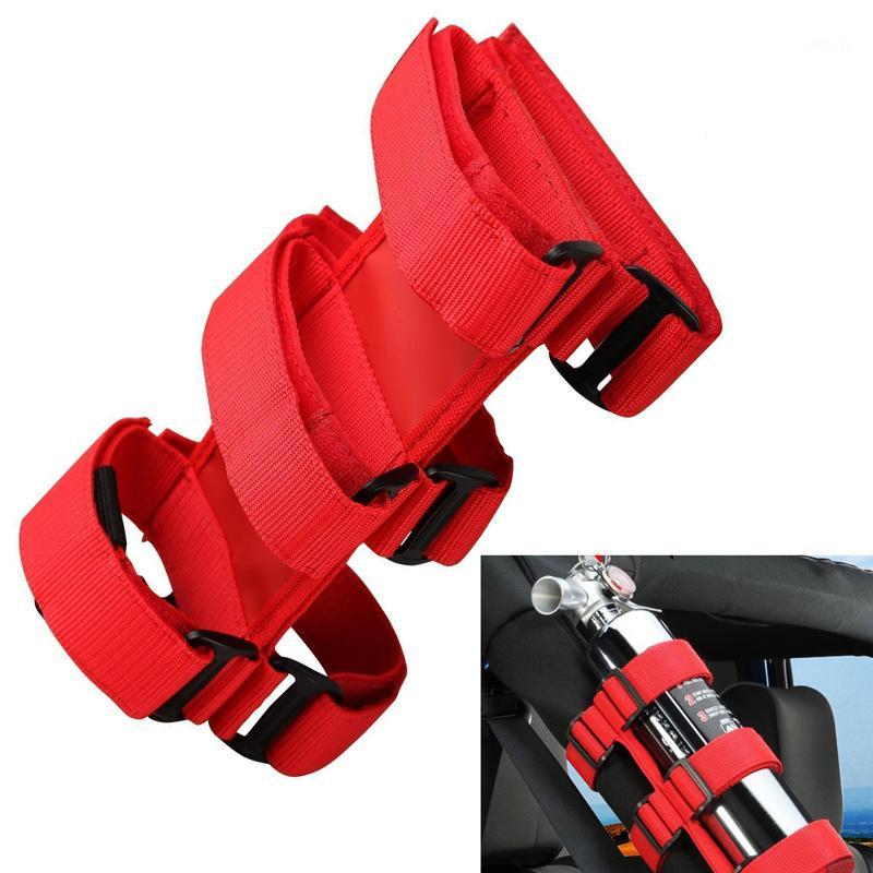 

Fire Extinguisher Belt Car Styling Roll Bar Fixed Holder Auto Nylon Stowing Tidying Straps For Wrangler TJ YJ JK CJ SUV1