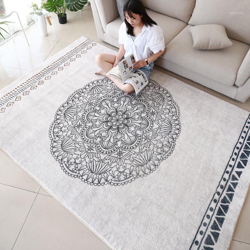 

Morocco Carpets For Living Room Retro Fluffy Rug Light Luxury Coffee Table Floor Mats Bedroom Bedside Study Room Large Area Rug1