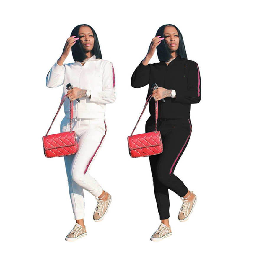 Women jacket 2 piece set casual Tracksuit solid color jogger sets long sleeve jacket+leggings fall winter clothes plus size outfits 4382