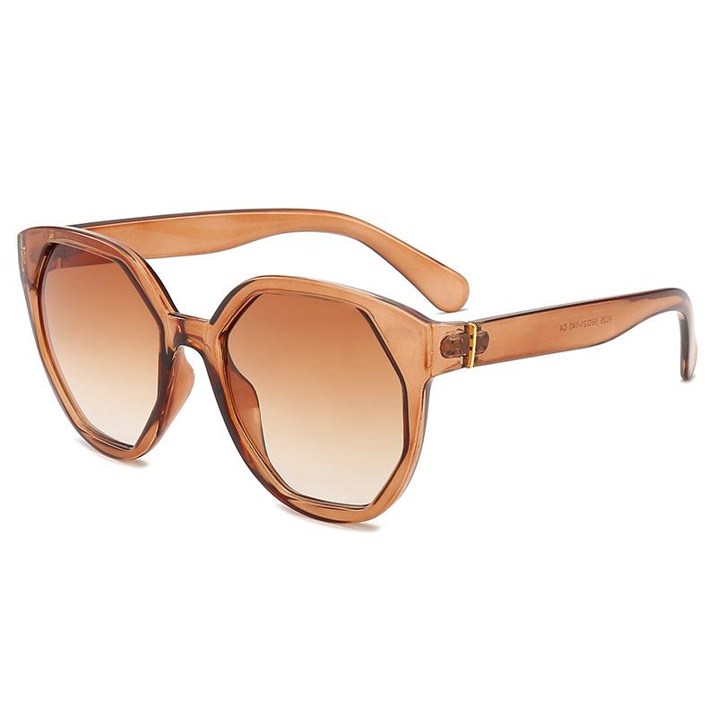 

Irregular Full Frame Women Sunglasses Fashion European American Trend Abay Sun Glasses for Woman Driving Gradient Oculos 2021