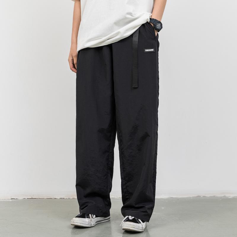 

Mens Winter Pants Men 2020 Fashion Street Wear Loose Trousers Joggers Casual Solid Color Baggy Full Length Wide Leg Pants Men, Black pants men