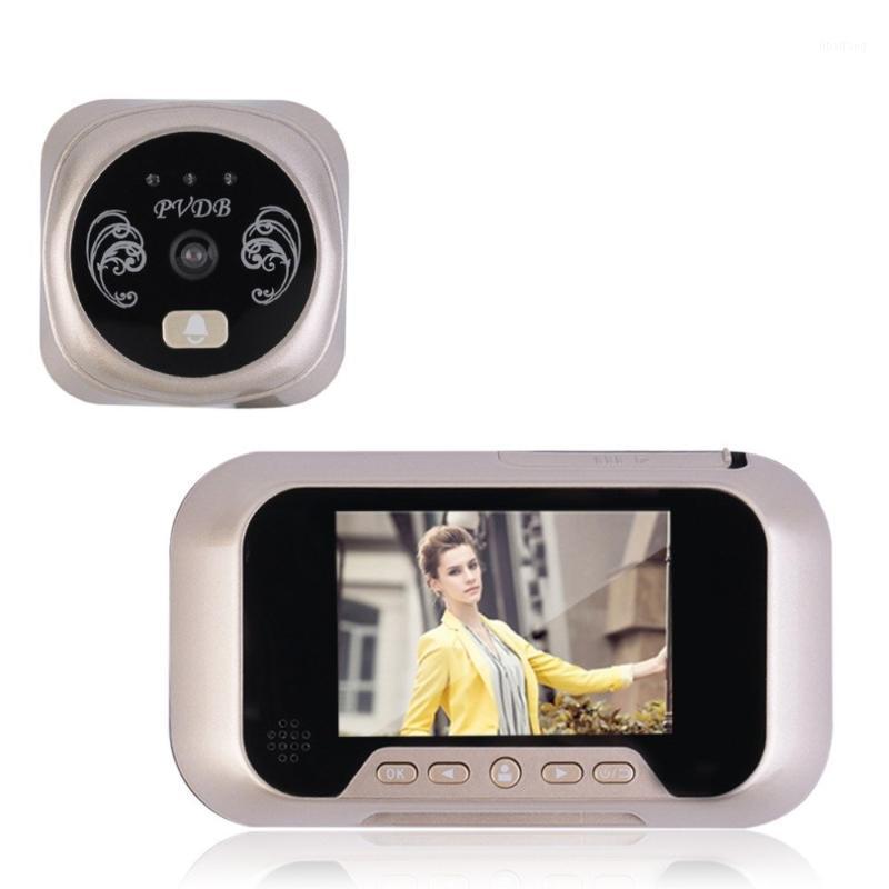 

HBUDS LCD Digital Ring Monitor Door Peephole Viewer Camera Cam Pograph Doorbell Home Security Door Bell Eye Home Security1