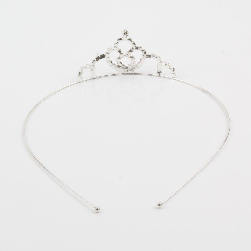 

Crystal Princess Headdress Crown Hairband Mouth Inlaid Rhinestone Head Wear Gift Hairpin Girl Glory Hair Accessories New Product1, White
