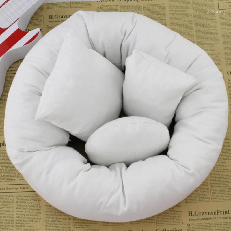 

OUTAD 4Pcs Baby Newborn Pillow Basket Filler Baby Cushion Infant Positioner Donut Posing Photography Props Pillow Ring1