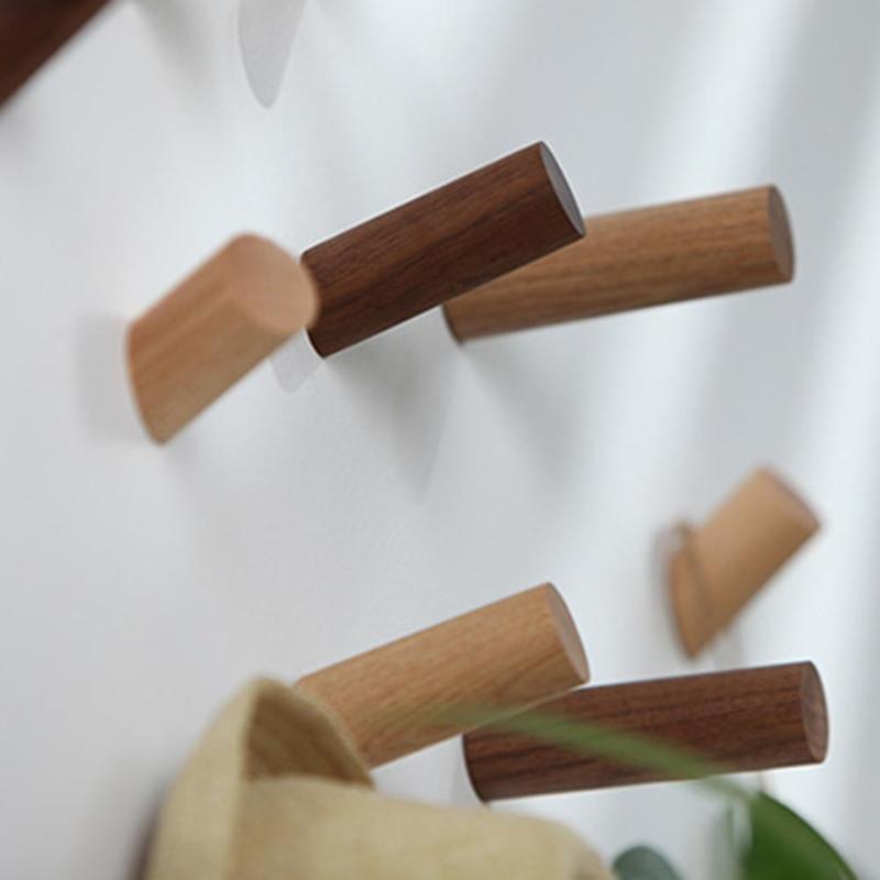 

Pure Natural Wood Wall Hanger Wall Robe Hook Solid Wood Hooker Home Decor