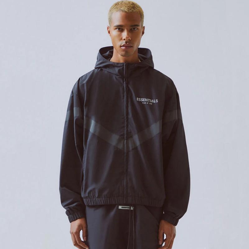 

Europe America Oversize 3M Reflective Windbreaker Hooded Jackets Men Women Casual High Street Hip Hop Coat Fashion Outwear, Black