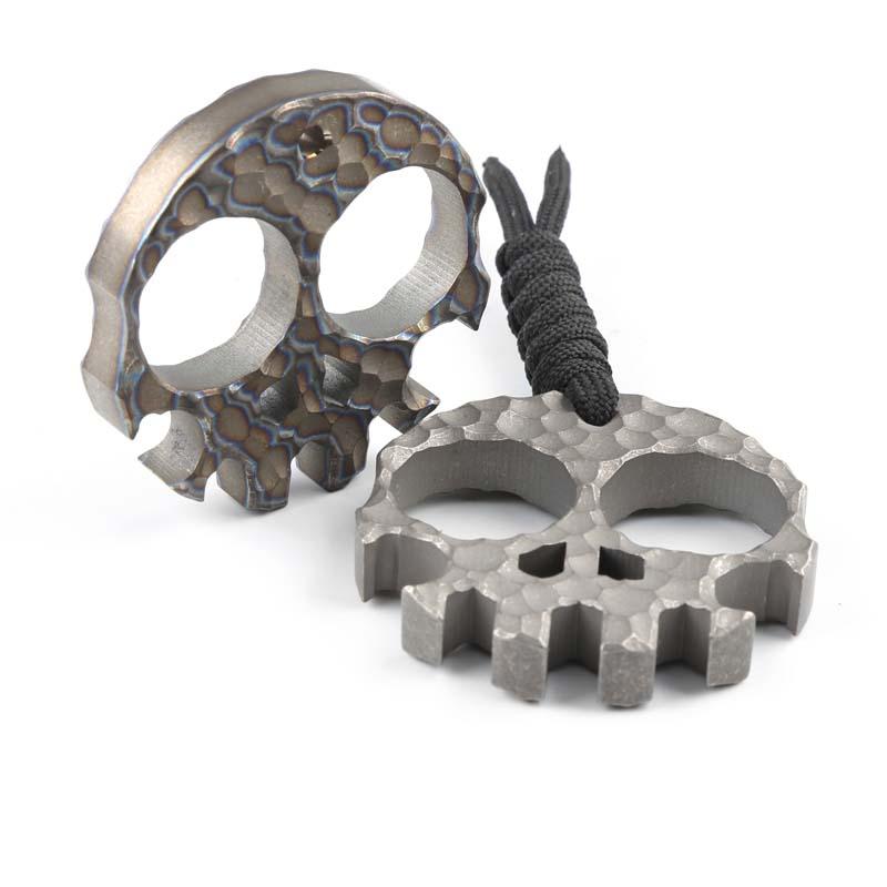 

Skull Skeleton Ti Titanium bottle openers punch daggers outdoor Finger Buckle Survival pocket EDC Self Defense Knucks knuckle Multi tools450