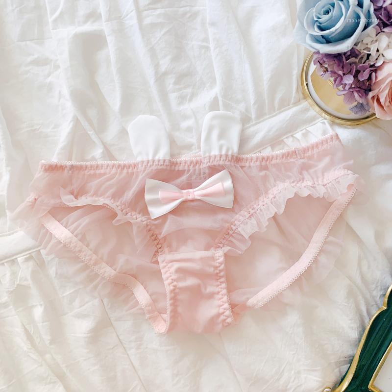 

Comfortable Lingerie Nightdress Underwear See-Through Bikini Lace Briefs Pack of Women Sexy Satin Lace Panties1, Pink