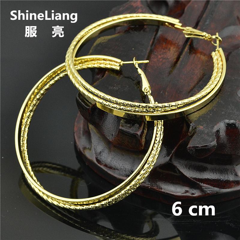 

Big circle Hoop Earrings for women Fashion jewelry Round ring ear Multiple thread shape Youth students wholesale Ladies earrings