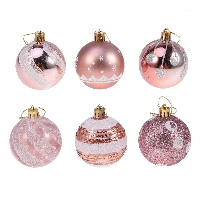 

24Pcs 6cm Christmas Balls Durable Creative Delicate Portable Christmas Tree Ornaments Hanging Decoration for Ball Party Prom A501