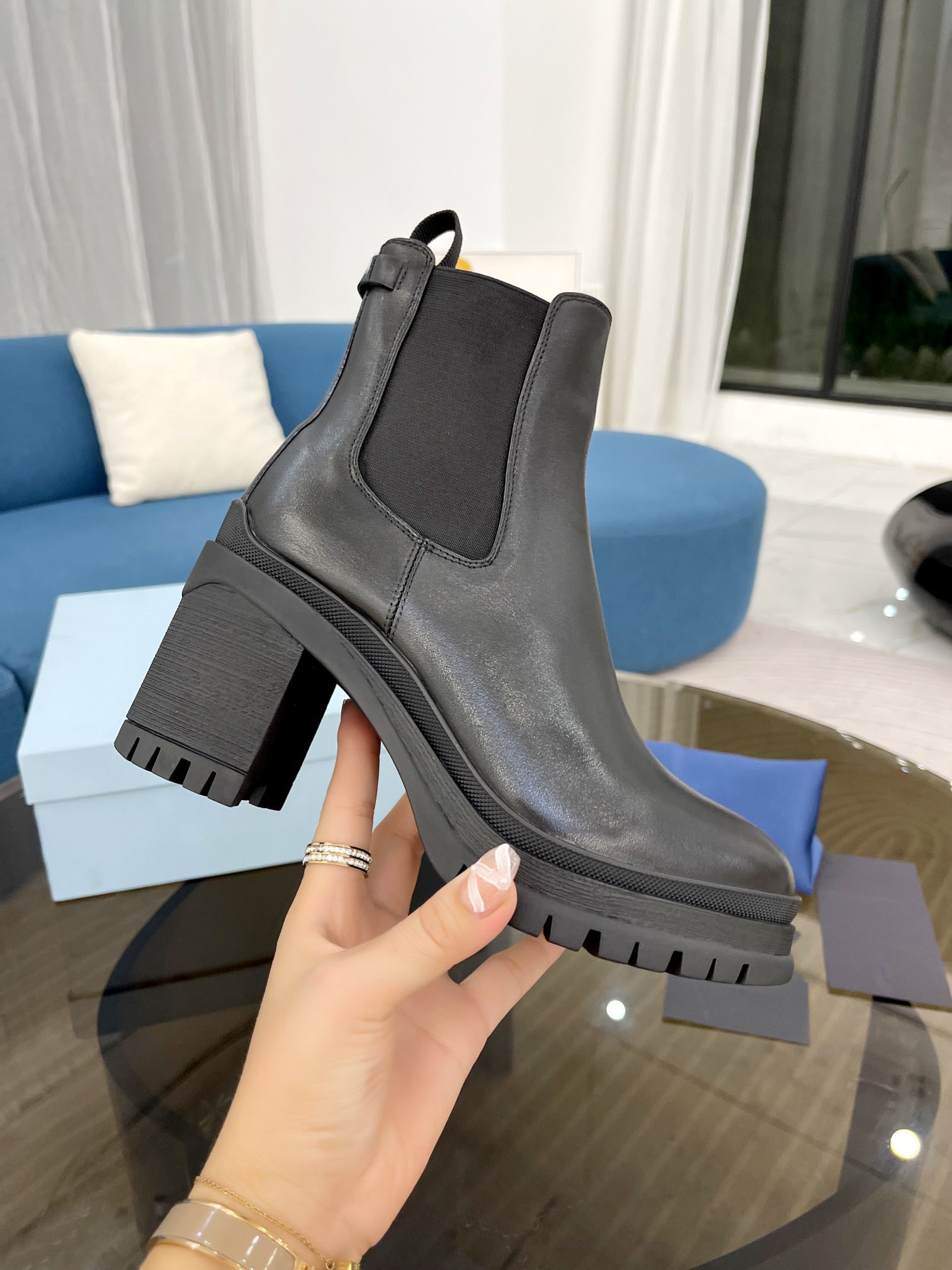 

Designer Rois Martin Boot Women Ankle Genuine Leather Military Combat Models Platform Bag Boots Triple Cowhide Motorcycle Shoes top Quality, Color7