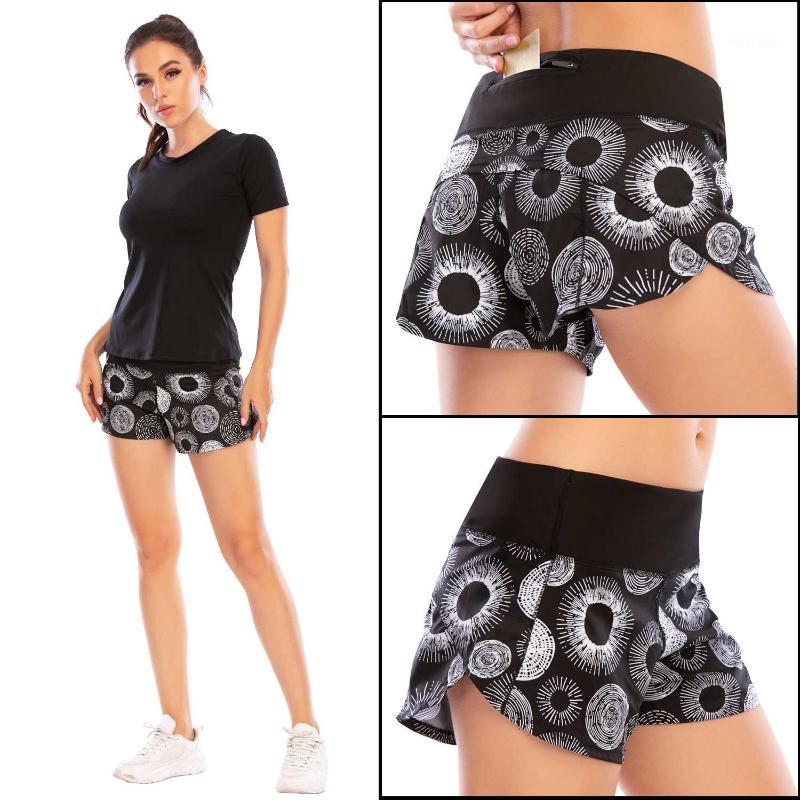 

Quick-Drying Fitness Anti-Exposure Lining Sports Running Training Zipper Fitness Yoga Shorts Female Australia Force 120081