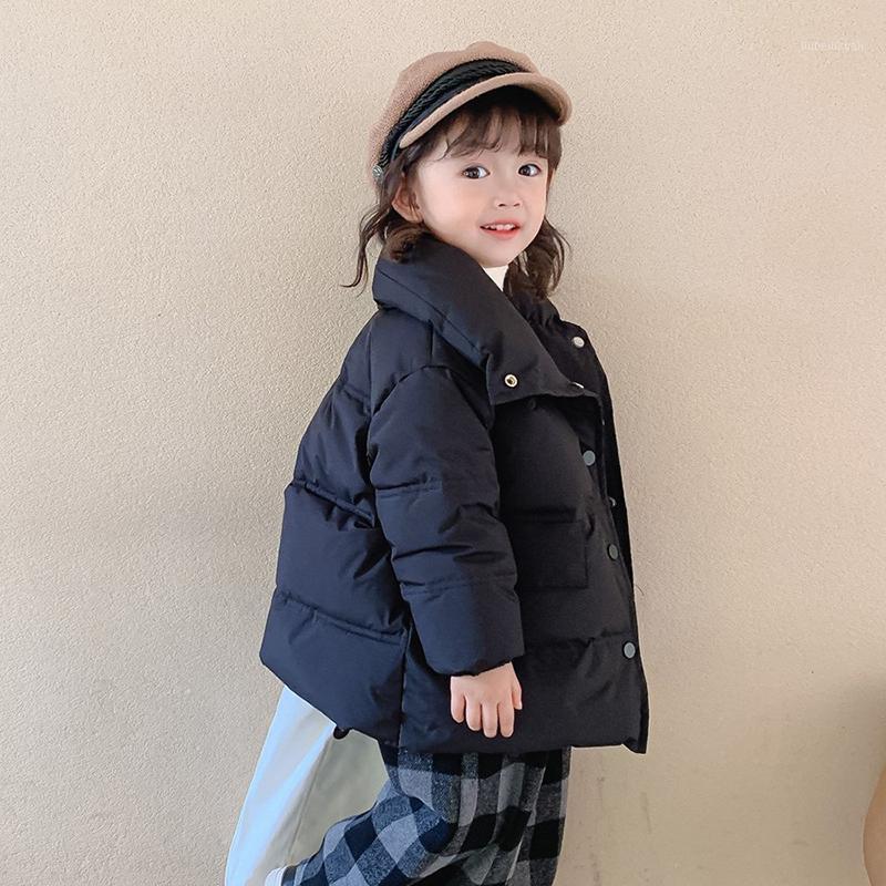 

ZWY579 Children Winter Coat Korean Version Waterproof Down Jacket For Girls 3-12 Years Kids Teenage Boys Parka1, Black