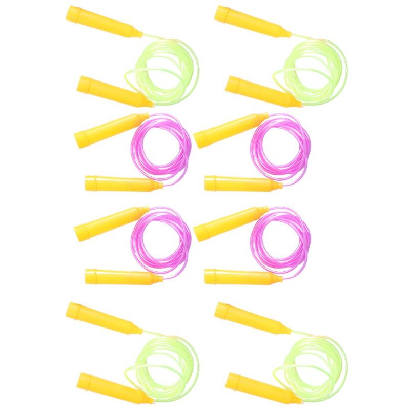 

8pcs Adjustable Length Jumping Ropes Kids Sports Fitness Skipping Ropes
