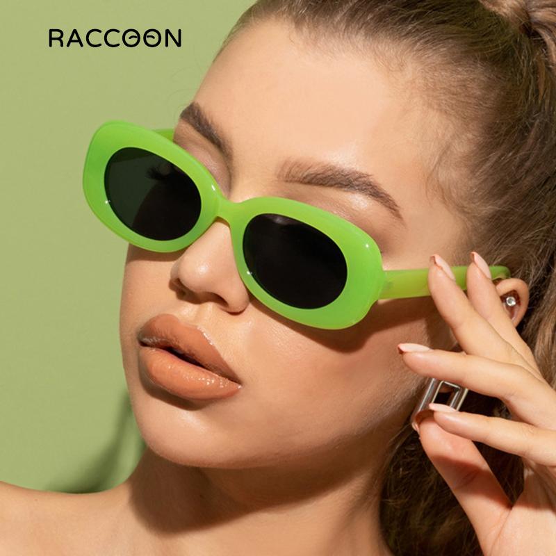 

Sunglasses Small Vintage Oval Women Fashion Trendy Gradient Sun Glasses Men Jelly Green Orange Shades Retro Candy Colors Eyewear