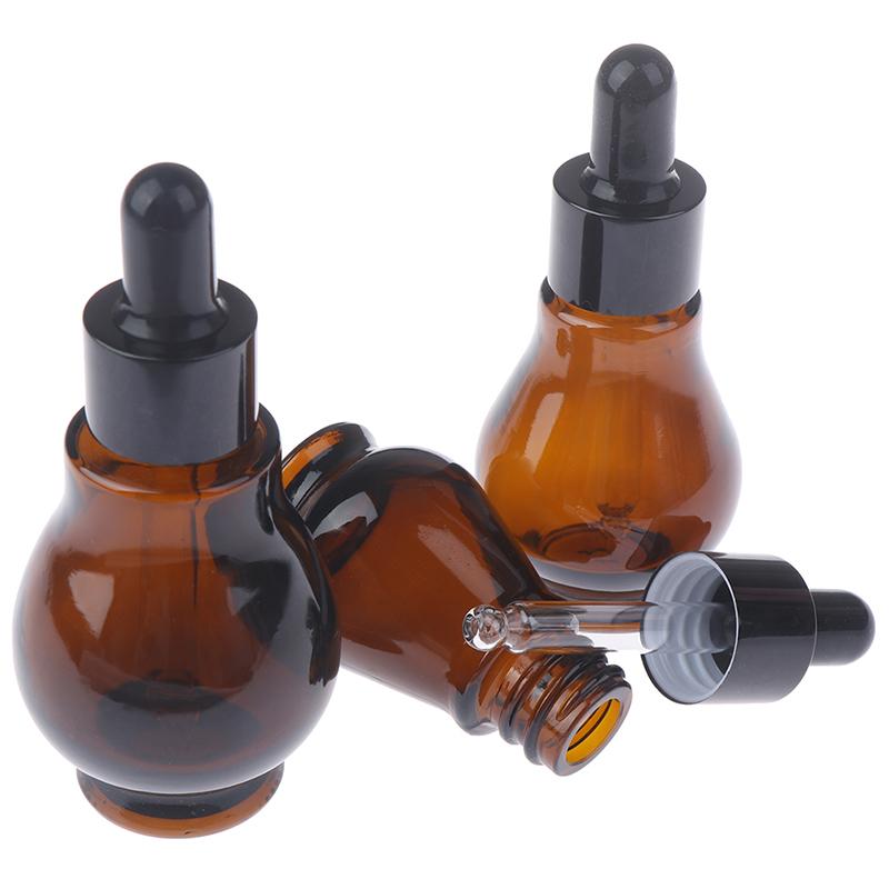 

Amber Glass Dropper Bottle Essential Oil Perfume Pipette Bottles Refillable Empty Container 10/20/30/ml