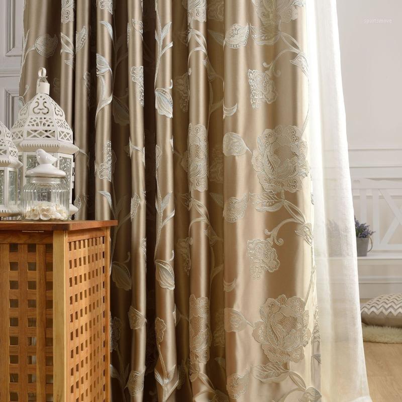 

New Chinese Jacquard Fabric Curtain Fabric Light Luxury High-precision Fashion Living Room Bedroom Curtains1, Color 1