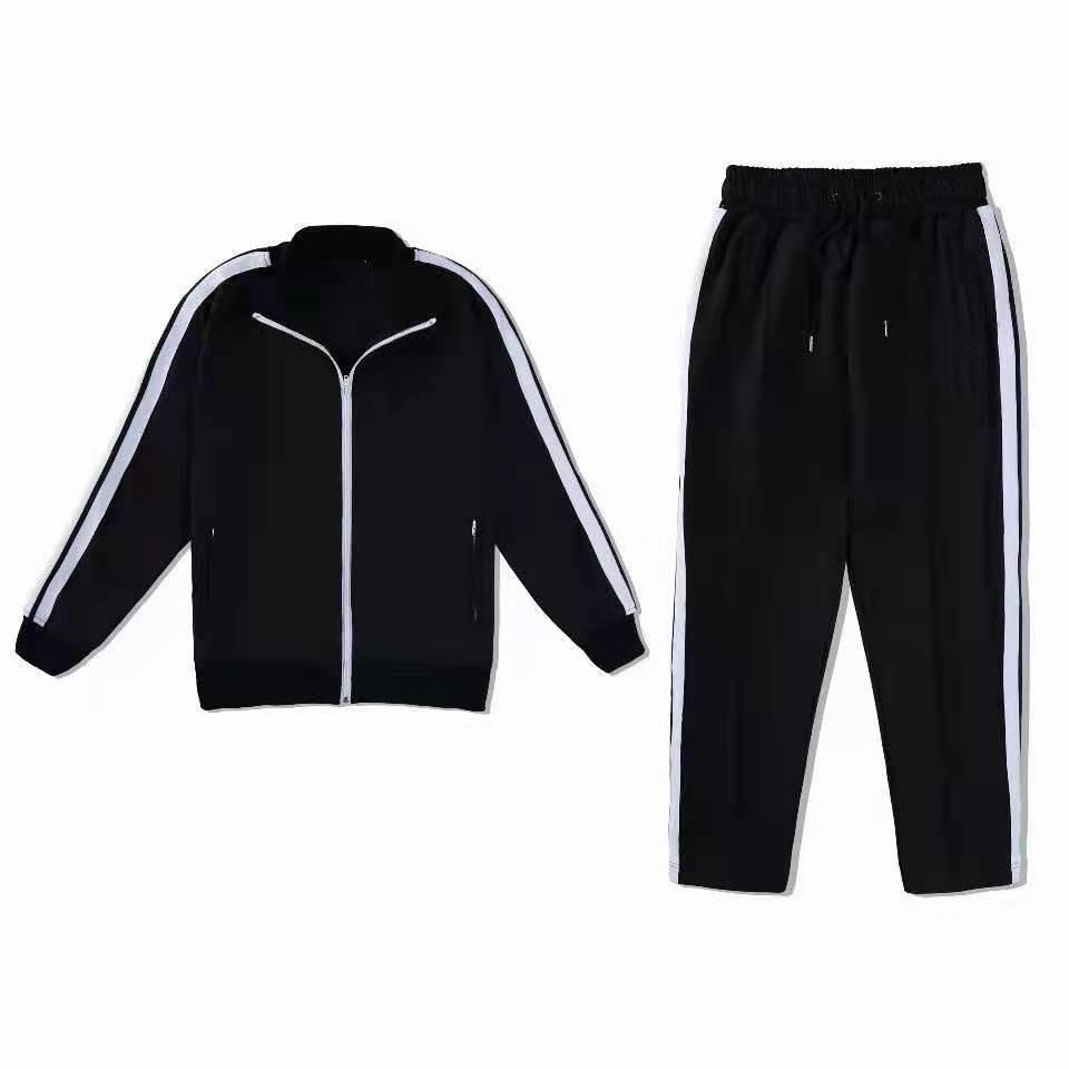 

men Tracksuits Pocket Stand Polyester Cotton Collar Zipper Closure Unisex Outdoor Fashion Women Letter Printed Casual Tracksuits