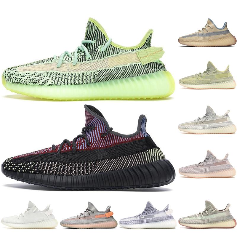 

2021 fashion V2 running shoes women men breathable Cinder Asriel Beluga 2.0 Black angel Yecheil 3M reflective Mens GQR YEZZIES YEEZIES BOOST, 30