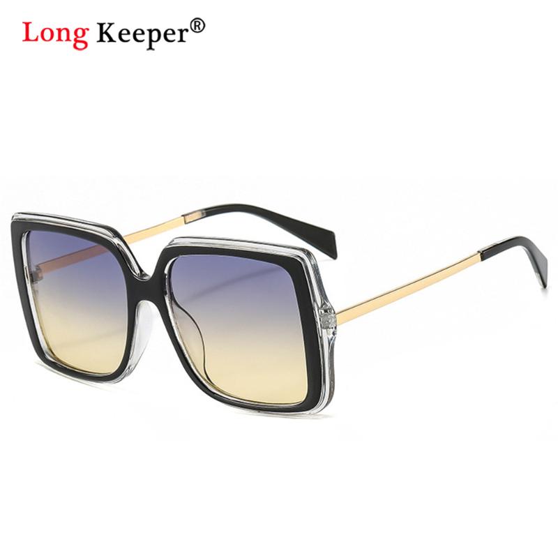

Retro Oversized Square Sunglasses Ladies Vintage Big Frame Sunglasses For Women Men High Quality Driving Glasses UV