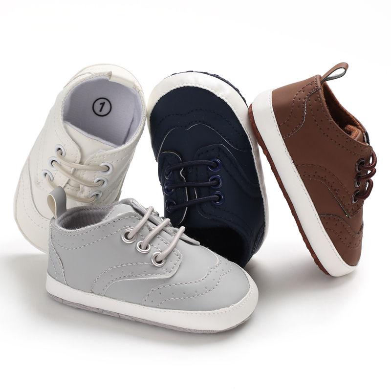 

Spring Autumn Baby Boy Soft Sole Shoes Infant Canvas Crib Shoes Newborn Baby Boy First Walkers -18 Months, Model 1