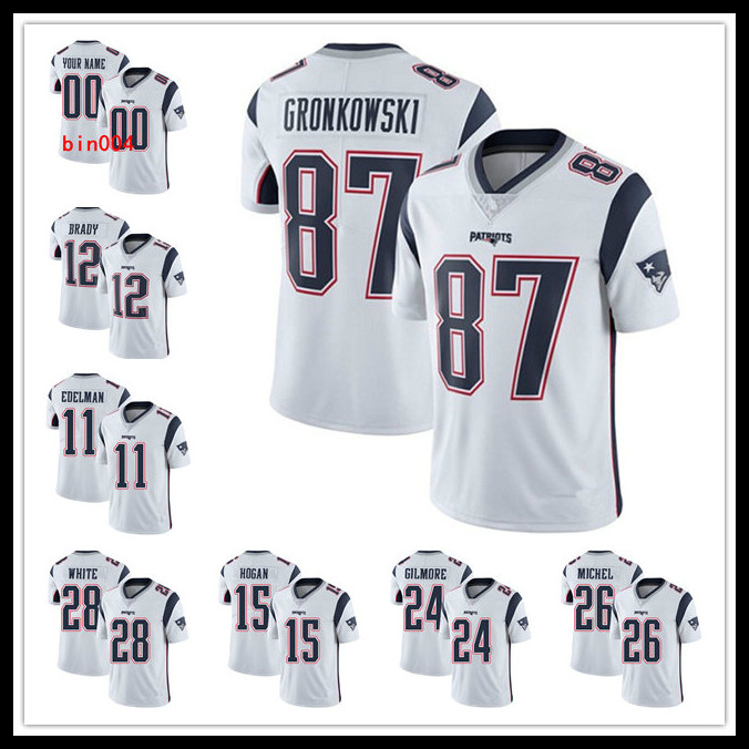 

New England Patriots MEN WOMEN YOUTH 26 Sony Michel Tom Brady 10 Josh Gordon Limited Jersey Football Vapor Untouchable, Black;red