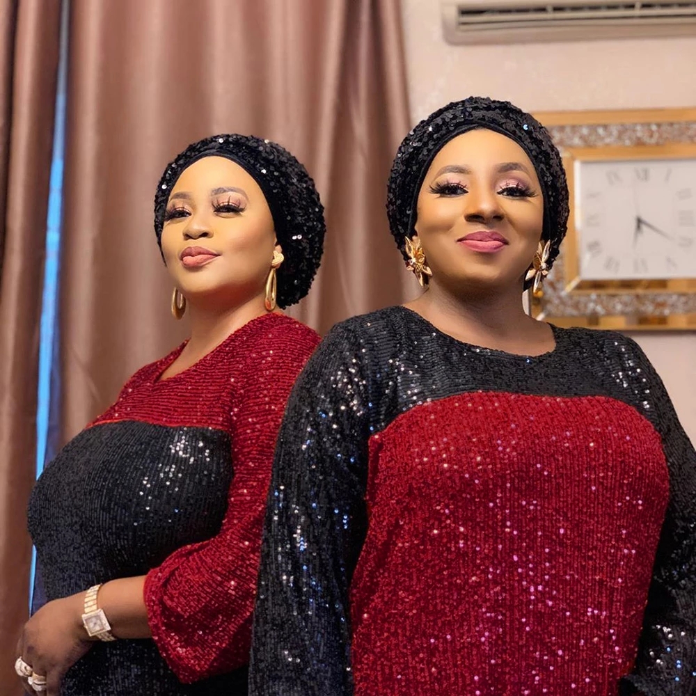 

Abayas For Women Dubai Turkish Muslim Bangladesh Hijab Jalabiya Robe Shiny Sequins Gown Arabic Pakistan 2020 Islamic Clothing, Black;gray