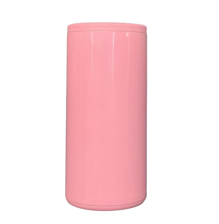 

12oz Blank Sublimation Can Cooler 6 Colors Heat Transfer Slim Can Stainless Steel Double Wall Beverage Tumblers SEA SHIPPING CCA12614, As picture