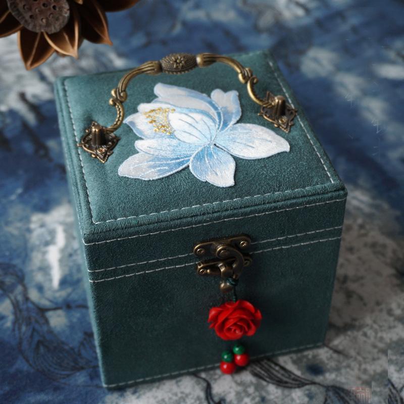 

1pcs lot Creative Chinese style Jewelry earring Box Birthday Anniversary Gifts Valentine's Day Wedding Bride Bridesmaid gift