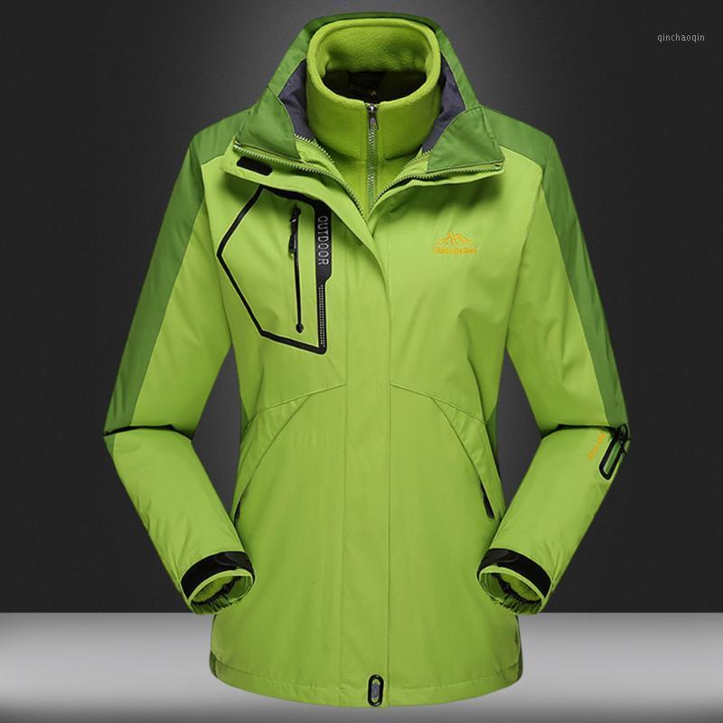 

Men Women Mountain Waterproof Windproof Ski Jacket Inner Fleece Warm Outdoor Coat for Camping Hiking Skiing Overcoat1, Black