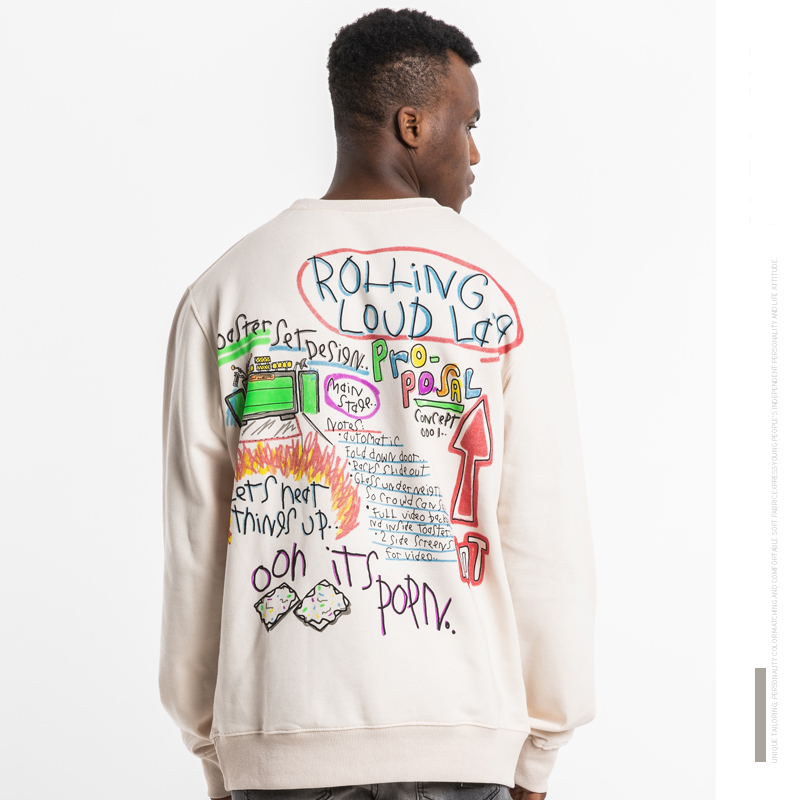 

2021 New Hooded Hoodie for Autumn Man 4X0T, Beige