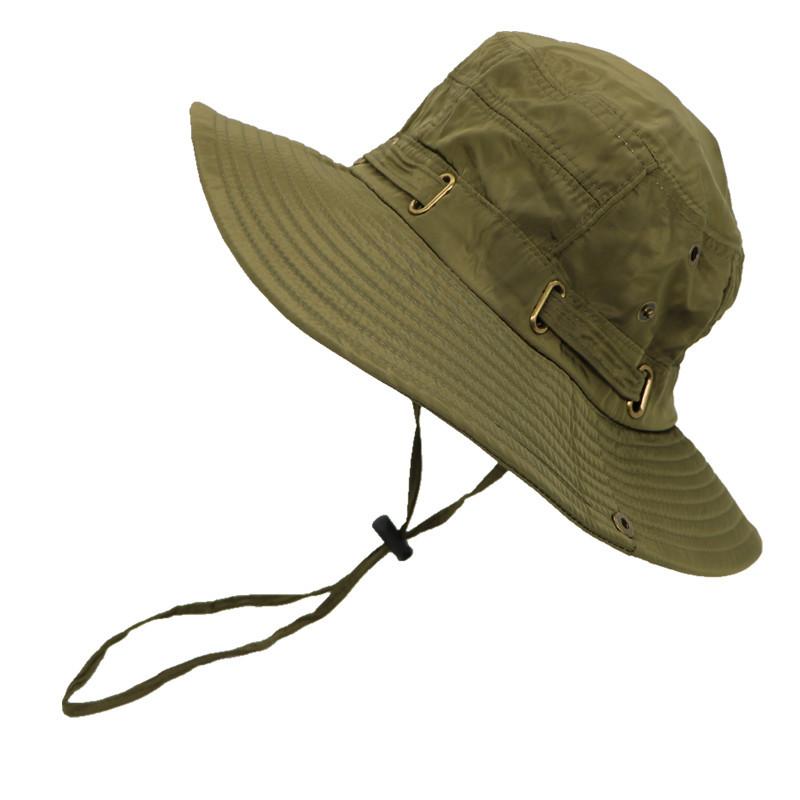 

2020 New Summer Outdoor Tactical Hat Hunting Hat Round-brimmed Sun Bonnet Outdoor Camping Hiking Cap, Gray