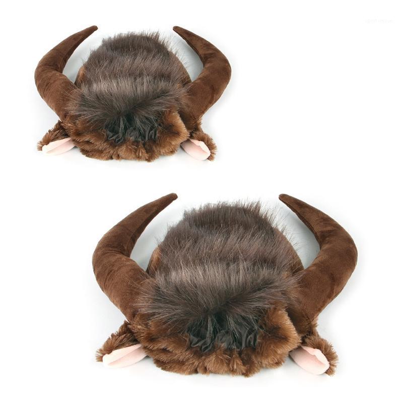 

Pet Horn Headgear Dog Wig Cap Hat Halloween Christmas Clothes Head Costume Q0KA1, As pic